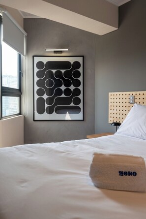 1 dormitorio, tabla de planchar con plancha, cuna de viaje y wifi gratis