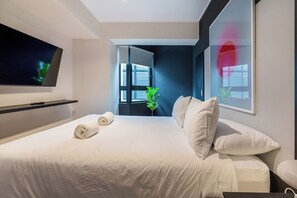 1 bedroom, desk, iron/ironing board, travel cot - geko| MdMA_1BR in Miraflores near Kennedy park (Lima)