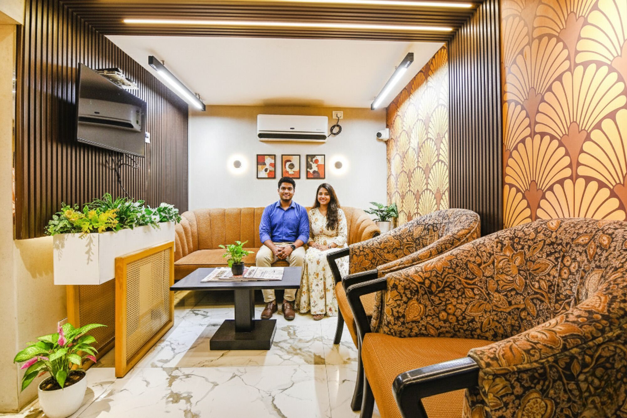 Sala de estar en el lobby