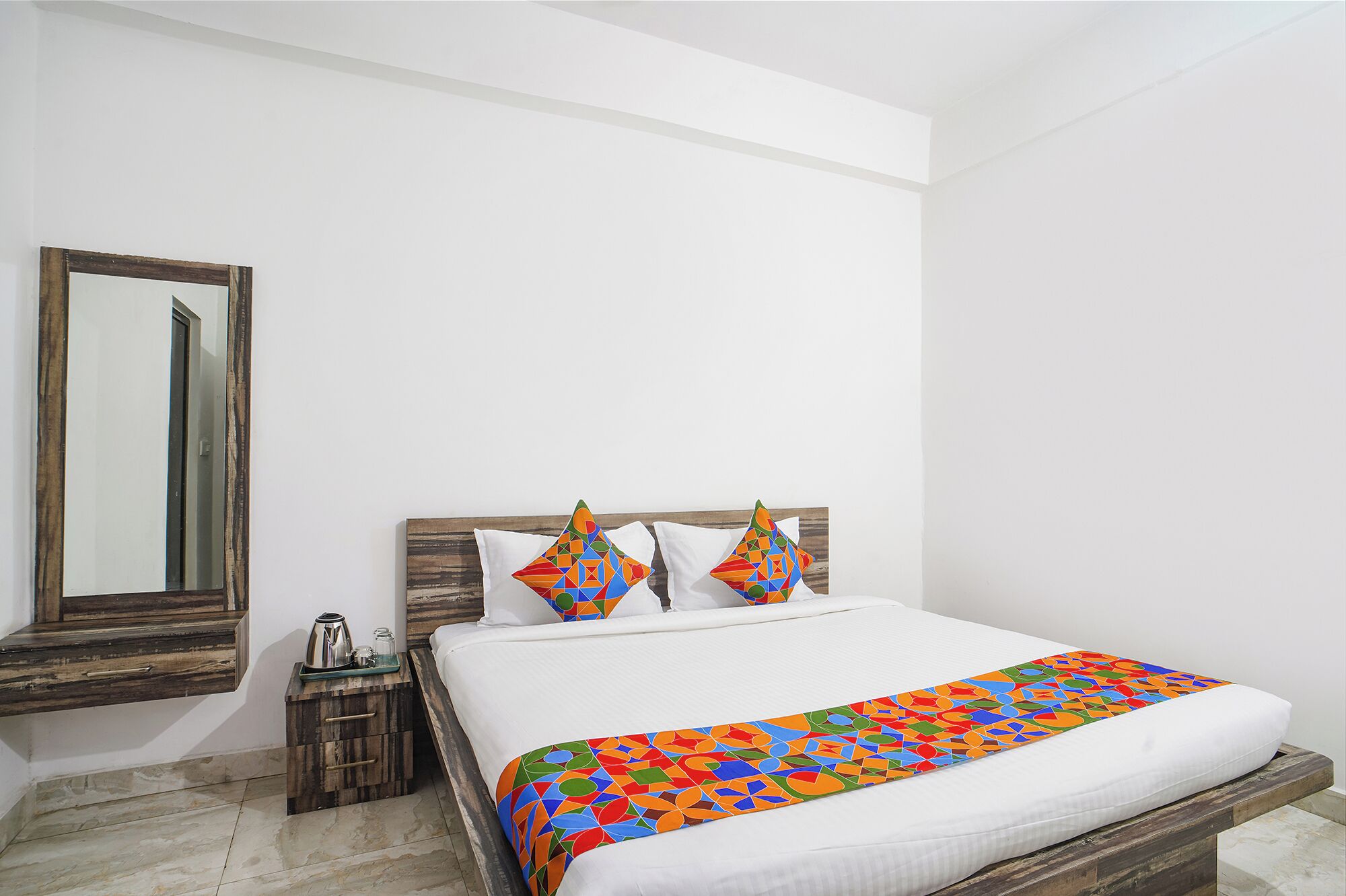 Sengetøy i egyptisk bomull, sengetøy av topp kvalitet og safe på rommet