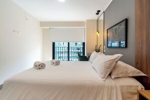 1 bedroom, iron/ironing board, travel crib, free WiFi