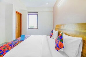 Lakens van Egyptisch katoen, luxe beddengoed, een kluis op de kamer