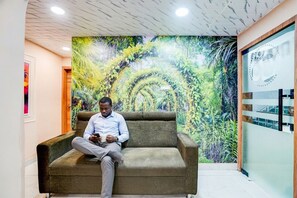 Lobby sitting area - Hotel Omkar & Lodging - phoenix market city (Pune)