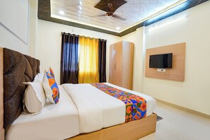 Sengetøy i egyptisk bomull, sengetøy av topp kvalitet og safe på rommet