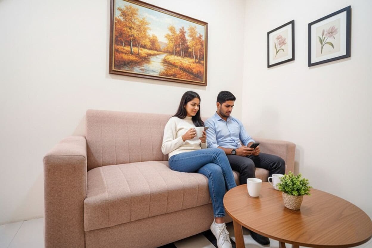 Sala de estar en el lobby