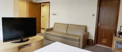 Desk, laptop workspace, free WiFi