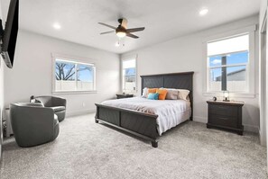 6 bedrooms, iron/ironing board, travel crib, free WiFi