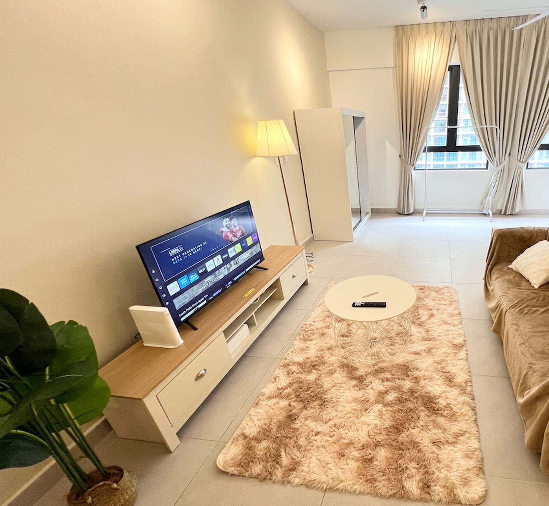 Superior-Studio, 1 Queen-Bett, Stadtblick | Wohnbereich