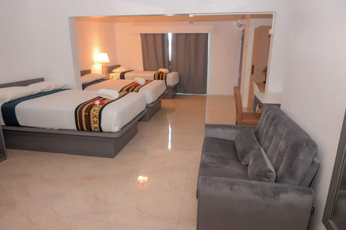 Family Room, Balcony, Resort View | Blackout drapes, iron/ironing board, free WiFi