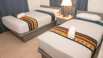 Blackout curtains, iron/ironing board, free WiFi