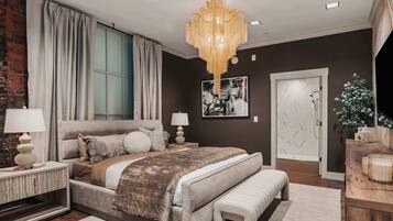 4 bedrooms, iron/ironing board, WiFi, bed sheets