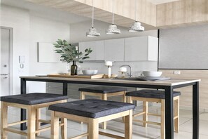 Superior Apartment, 2 Bedrooms, Balcony, City View | In-room dining