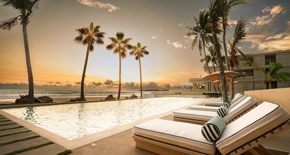 Pool - Anera, Private Pool and Lush Garden Steps from the Ocean at ANERA (Playa Blanca)