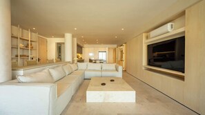 TV, offices - Anera, Private Pool and Lush Garden Steps from the Ocean at ANERA (Playa Blanca)