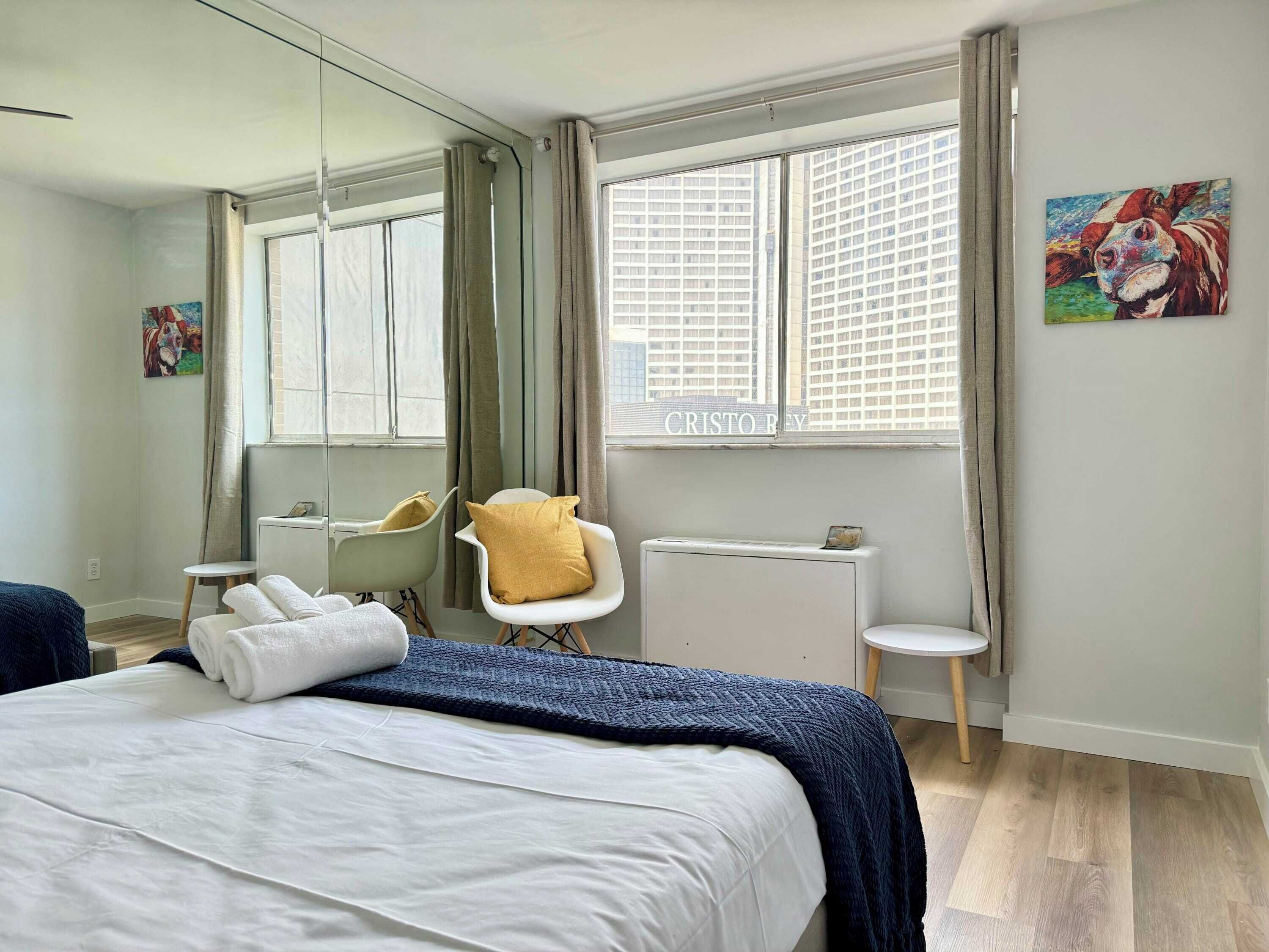 3 soverom, skrivebord, strykejern/-brett og wi-fi