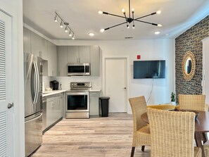 Fridge, microwave, oven, stovetop - Modern 2B2B Downtown ATL Condo! Free Street Parking! (Atlanta)