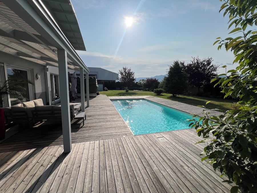 Ferienhaus, 2Â Schlafzimmer, Bergblick | Wohnbereich