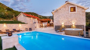 A heated pool