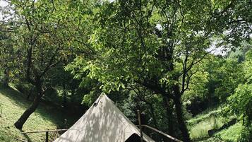 Tent, uitzicht op bergen | Gratis wifi