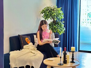 Grand suite, uitzicht op de stad | Woonruimte