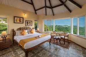 Kamar Double Deluks, pemandangan gunung | Brankas, kedap suara, Wi-Fi gratis, dan seprai linen