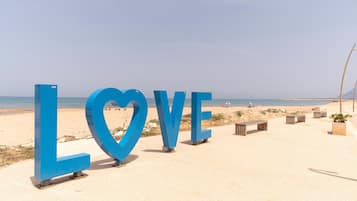 Vlak bij het strand