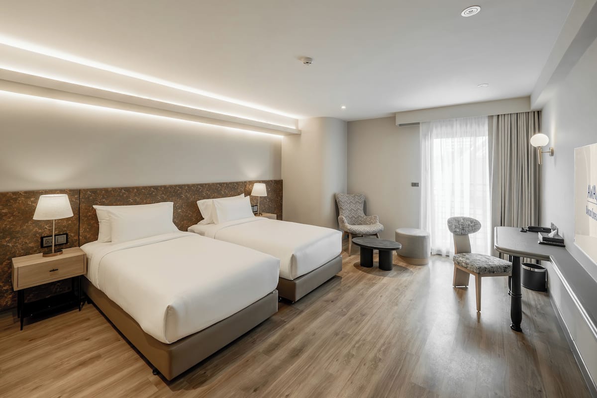 In-room safe, desk, blackout curtains, iron/ironing board
