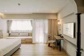 In-room safe, desk, blackout curtains, iron/ironing board
