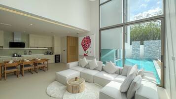 Luxury Villa, Private Pool, Pool View | Living area