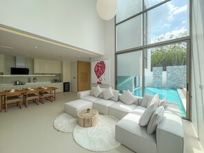 Luxury Villa, Private Pool, Pool View | Living area