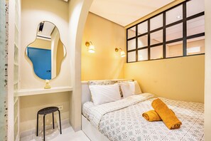 1 chambre, fer et planche à repasser, Wi-Fi, literie fournie