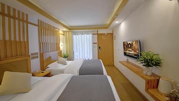 Classic Twin Room, Multiple Beds, Non Smoking, Garden View | Blackout drapes, free WiFi