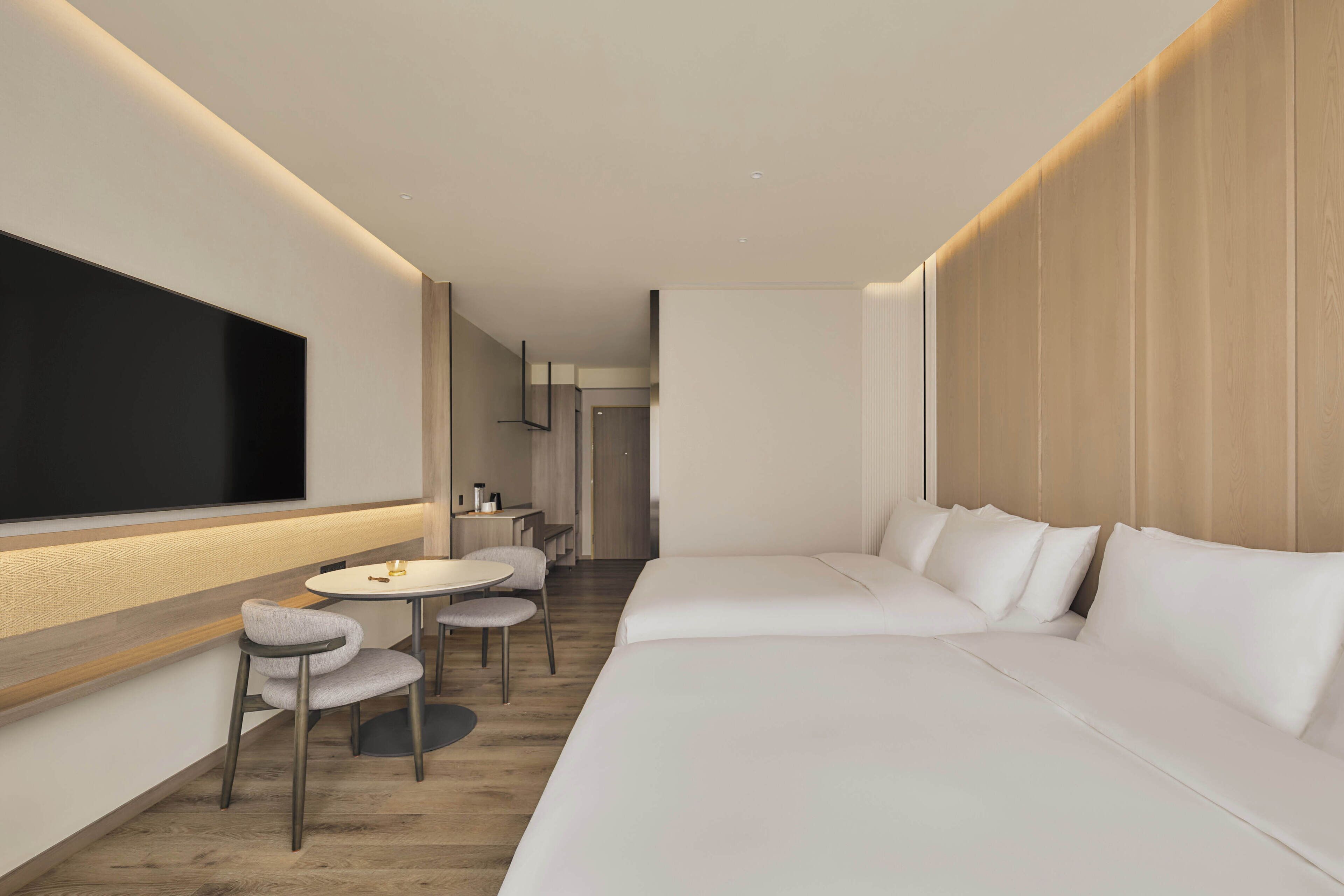 City 3 (Two Queen Beds) | In-room safe, laptop workspace, blackout drapes, iron/ironing board