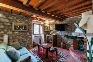 Appartement, vue vallée | Coin séjour