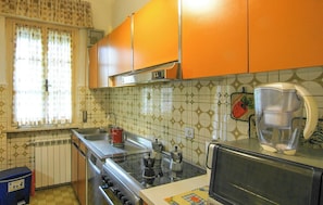 Appartement, balcon, vue ville | Cuisine privée | Réfrigérateur, micro-ondes, four, plaque de cuisson