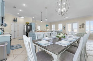 Dining - LAUGHING GULLS "Formerly Coppertone" 4 BR 4.5 Bath Home w/Private Pool, Elevator and Hot Tub (St. George Island)