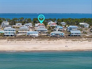 Beach - LAUGHING GULLS "Formerly Coppertone" 4 BR 4.5 Bath Home w/Private Pool, Elevator and Hot Tub (St. George Island)