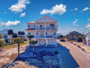 Exterior - LAUGHING GULLS "Formerly Coppertone" 4 BR 4.5 Bath Home w/Private Pool, Elevator and Hot Tub (St. George Island)