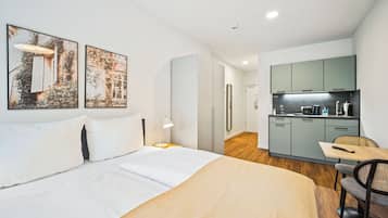 Suite | Individually decorated, individually furnished, desk, laptop workspace