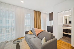 Comfort Suite with Sofa Bed | Individually decorated, individually furnished, desk, laptop workspace