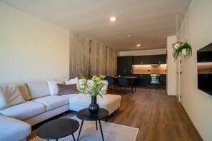 Apartment, Garden View | Living area - Rezidence Jezern í  (Železná Ruda)