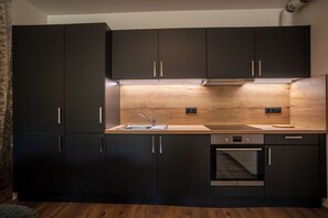 Apartment, Gartenblick | Eigene Küche | Kühlschrank, Ofen, Herdplatte, Hochstuhl