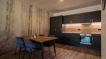 Apartment, Gartenblick | Eigene Küche | Kühlschrank, Ofen, Herdplatte, Hochstuhl