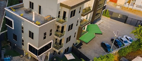 Façade de lâhĂ©bergement