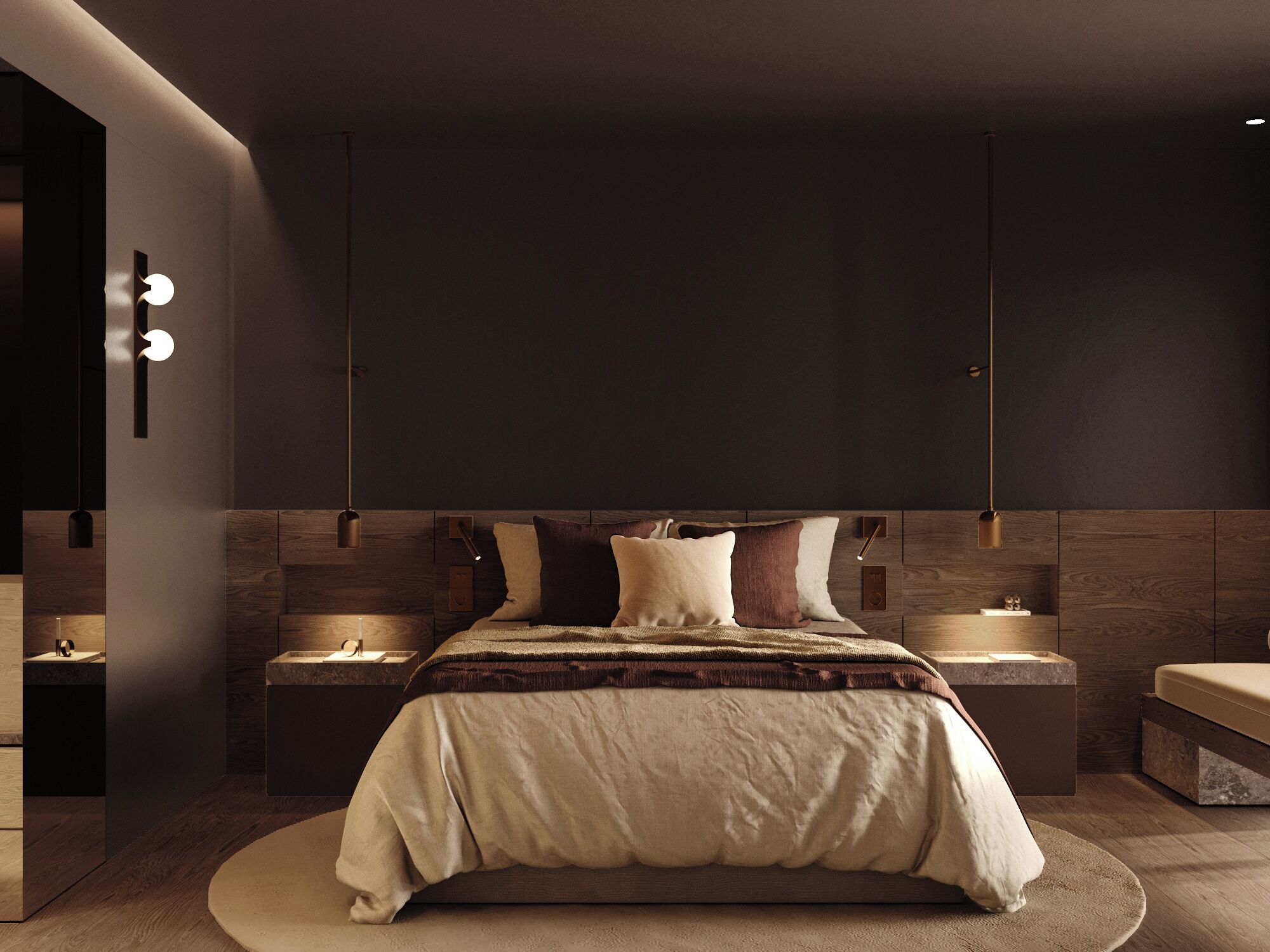 Hypo-allergenic bedding, minibar, in-room safe, desk