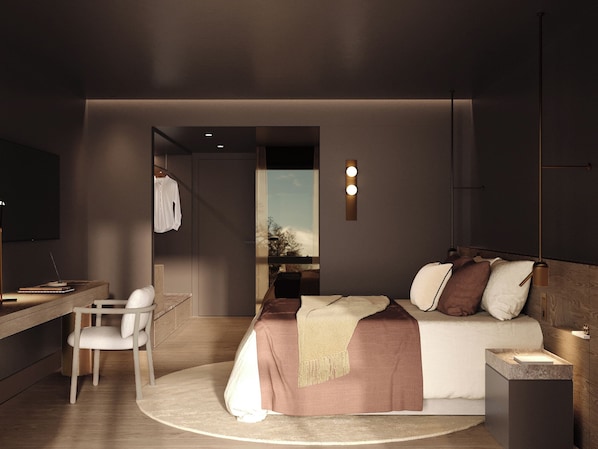 Hypo-allergenic bedding, minibar, in-room safe, desk - The Fiction (Marousi)