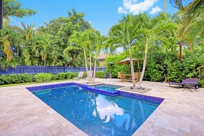 A heated pool