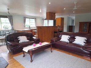 スマートテレビ、暖炉、DVD プレーヤー、書庫