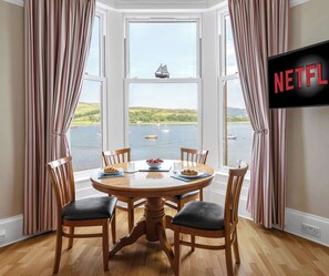 Dining - Seafront Village Apartment with Panoramic Views (Port Bannatyne)