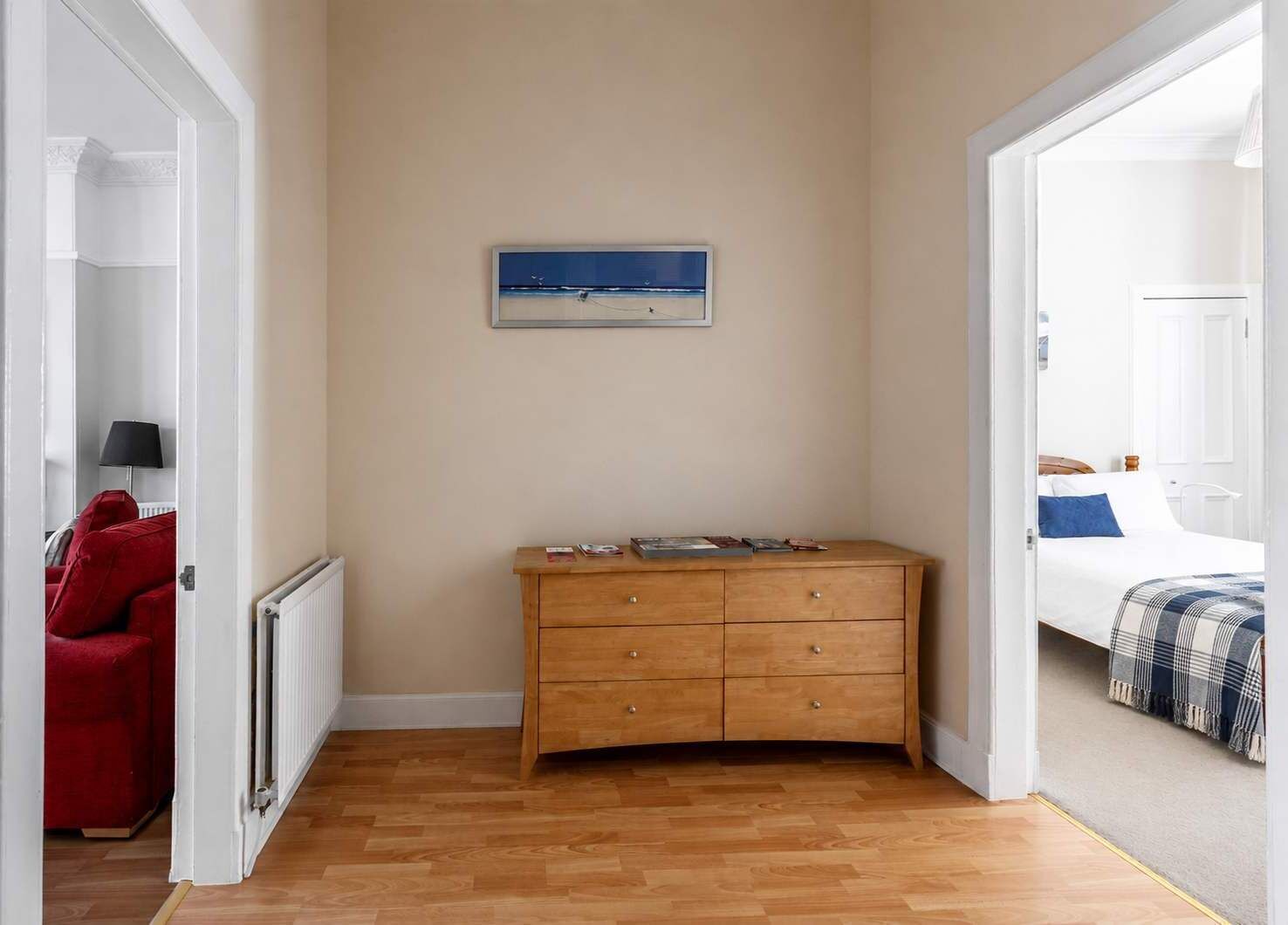 2 bedrooms, iron/ironing board, travel crib, WiFi